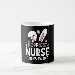 Caneca De Café Ovos de Coelhinho de Páscoa da Enfermeira Mais Ale