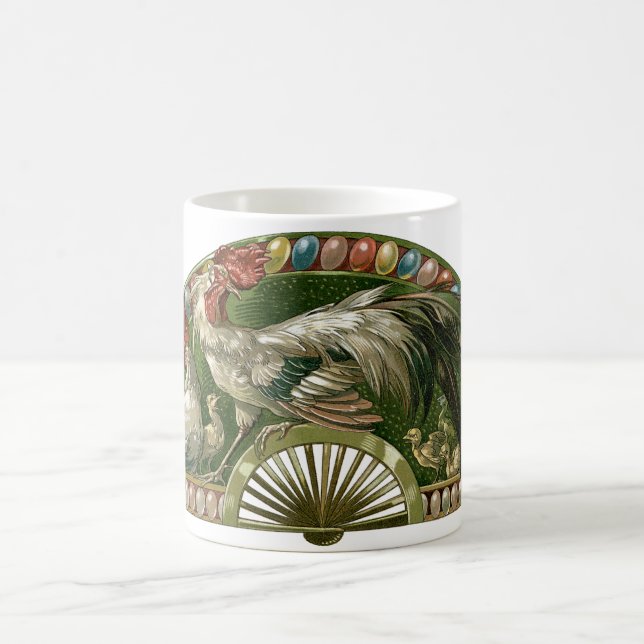 Caneca De Café Ovos de Páscoa com Galinhas, Arte Antiga Moderna (Centro)