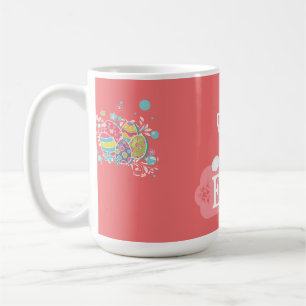 Caneca De Café Ovos de Páscoa de Pastel e Mug de Coelho