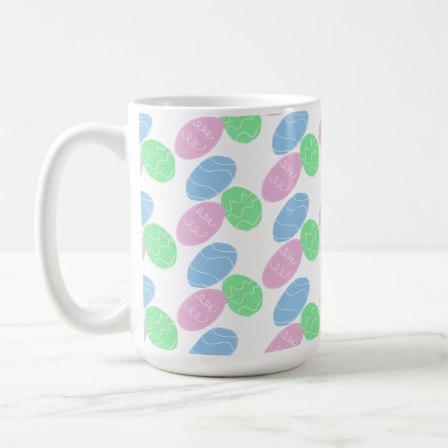 Caneca De Café Ovos de Páscoa Desenhos  (Esquerda)