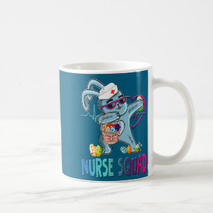 Caneca De Café Ovos de Páscoa do Coelho Dabbing Enfermagem Arte