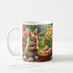 Caneca De Café Ovos de Páscoa e Feriado do Coelho 