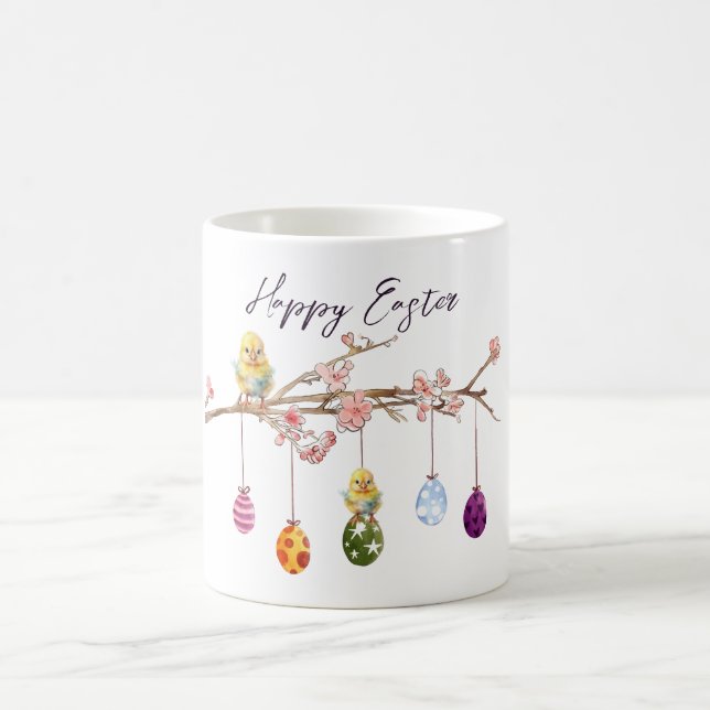 Caneca De Café Ovos de Páscoa no Felz pascoa da Ramificação de Fl (Centro)