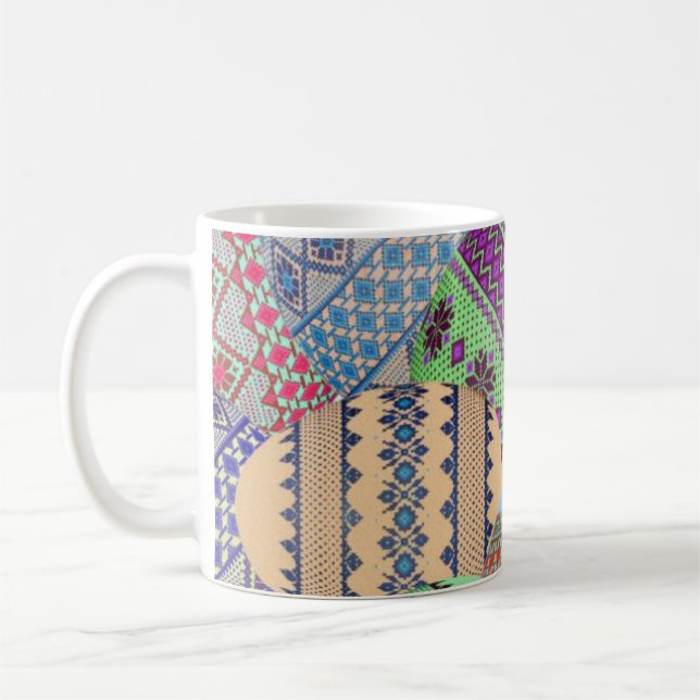 Caneca De Café Ovos de Páscoa Ucranianos (Pysanky) (Esquerda)