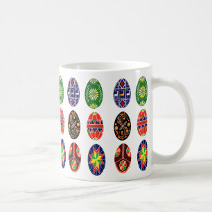 Caneca De Café Ovos de Pysanky Ucraniano