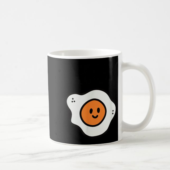 Caneca De Café Ovos e Bacon Fantasia de casal combinando BFF (Direita)