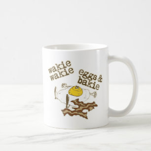 Caneca De Café Ovos e Bakie de Wakie Wakie