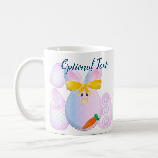 Caneca De Café Ovos e coelhos prontos para Páscoa (Esquerda)