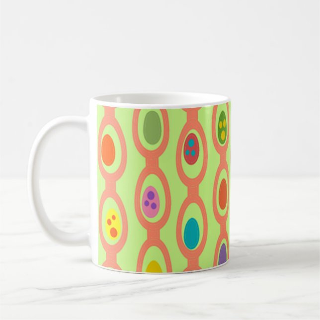 Caneca De Café Ovos Modernos do século médio (Esquerda)