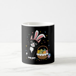 Caneca De Café Ovos Orelhas de Coelho do Gato Preto do Frac da Pá