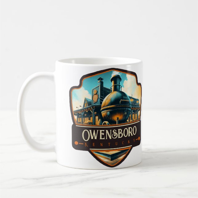Caneca De Café Owensboro, Kentucky  | Vintage (Esquerda)