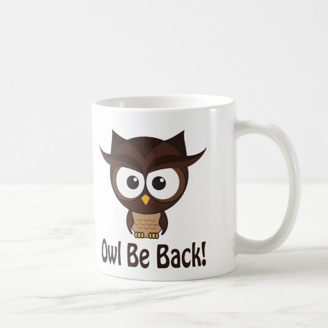 Caneca De Café Owl Be Back (Direita)