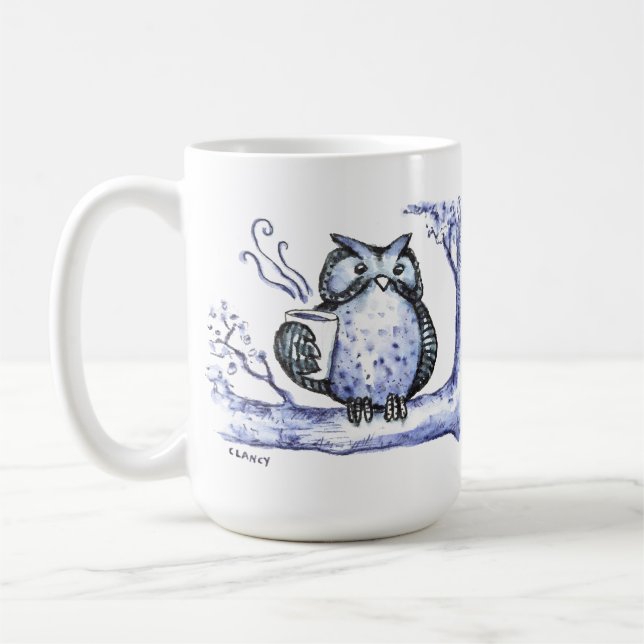 Caneca De Café Owl Night Long (Esquerda)