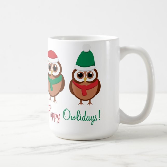 Caneca De Café Owlidays feliz (Direita)