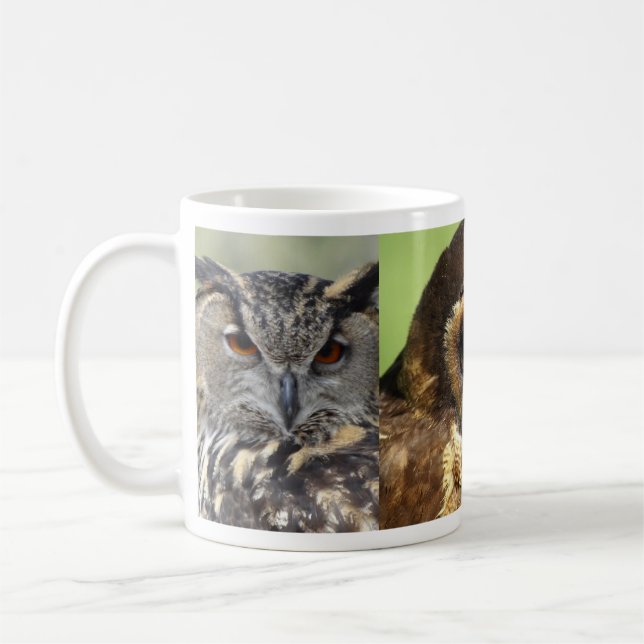 Caneca De Café Owls Animal Birds Nature Park (Esquerda)