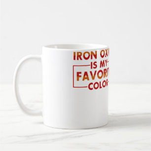 Caneca De Café Óxido de Ferro é Minha Cor Favorita Camiseta Diver
