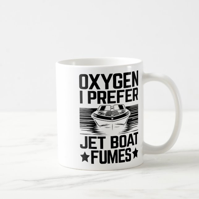 Caneca De Café Oxigênio I Preferir Jet Boat Fumes Jetboat Capitão (Direita)