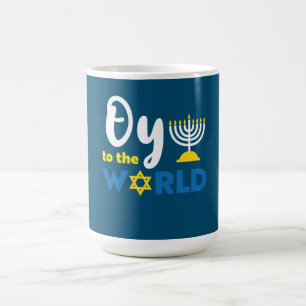 Caneca De Café Oy To The World, Funny Happy Hanukkah