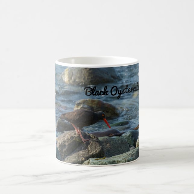 Caneca De Café Oystercatcher Preto (Centro)