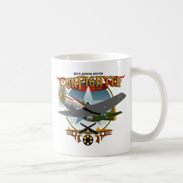 Caneca De Café P51 Gunfighter 2 (Direita)