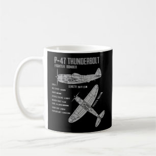 Caneca De Café P-47 Thunderbolt