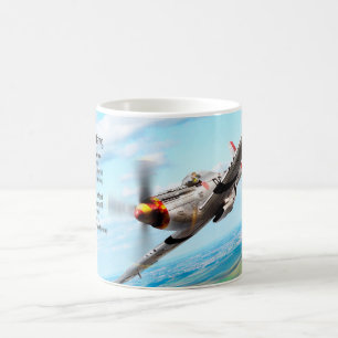 Caneca De Café P-51 Mustang
