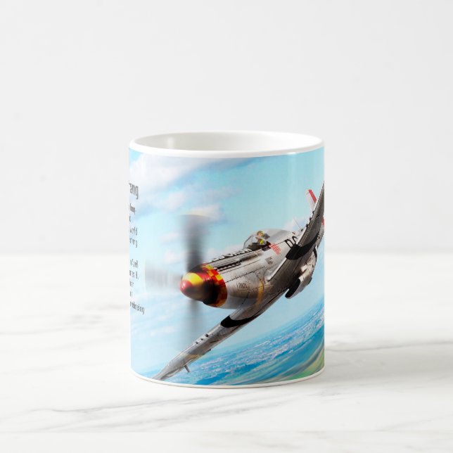 Caneca De Café P-51 Mustang (Centro)