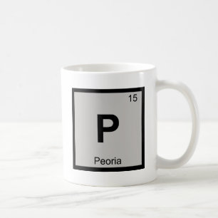 Caneca De Café P - Símbolo da mesa periódica da química da cid