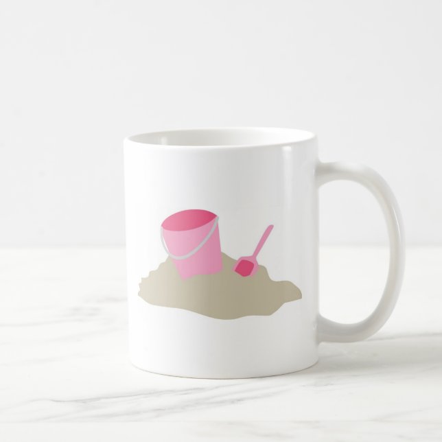 Caneca De Café Pá e pá cor-de-rosa (Direita)