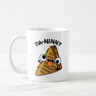 Caneca De Café Pa-ninny Funny Panini Pun apresenta um panini boni