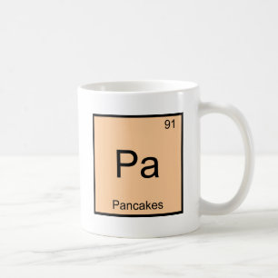 Caneca De Café Pa - T engraçado do símbolo do elemento da quím