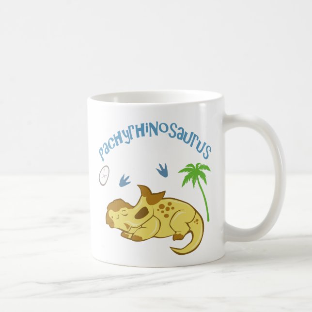 Caneca De Café Pachyrhinosaurus (Direita)