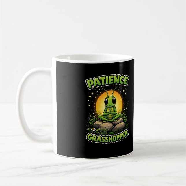 Caneca De Café Paciência Gafanhoto (Esquerda)
