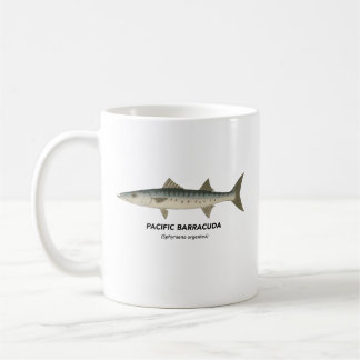 Caneca De Café Pacific Barracuda - Animais Marinhos da Califórnia