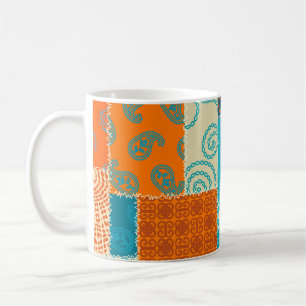 Caneca De Café Paço indiano, fundo vintage sem descontinuidades.