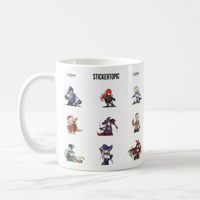 Caneca De Café Pacote de Caracteres de Impacto Genshin (Esquerda)