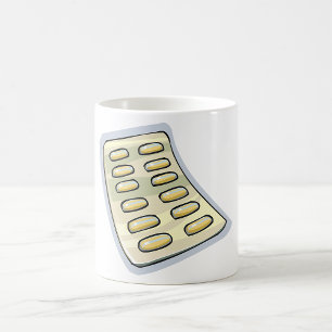 Caneca De Café Pacote De Comprimidos