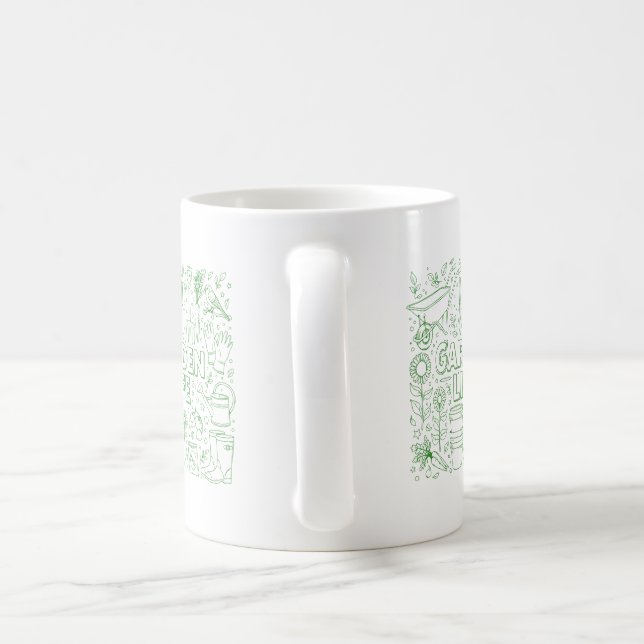 Caneca De Café Pacote de Jardim (Alça)