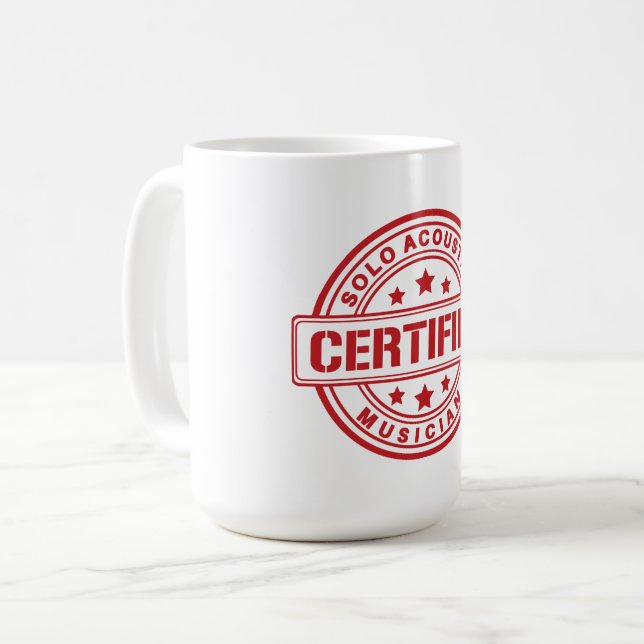 Caneca De Café Pacote emblem certificado SAM (Frente Esquerda)