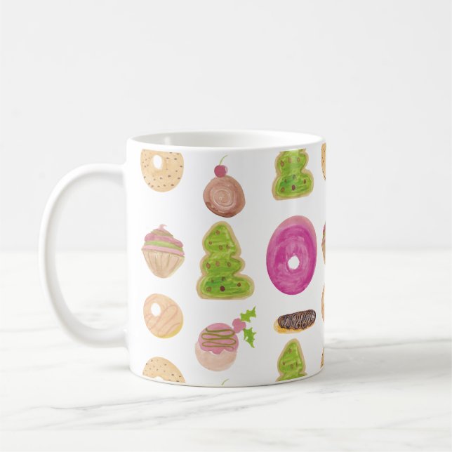 Caneca De Café Padaria Donut Shop Doces de Natal (Esquerda)