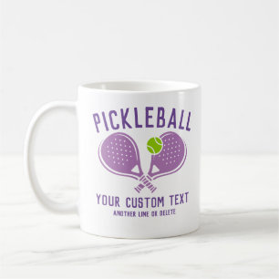 Caneca De Café Paddle & Ball do Team Club do Pickleball Personali