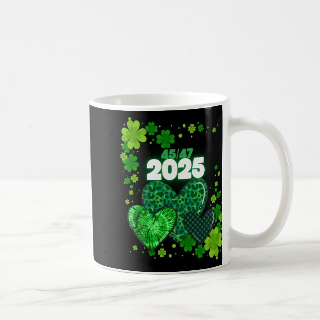 Caneca De Café Paddy's Back Engraçado Trump (Direita)