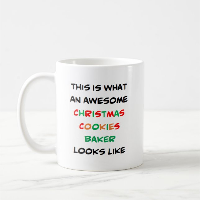 Caneca De Café padeiro de biscoitos de natal, incrível (Esquerda)