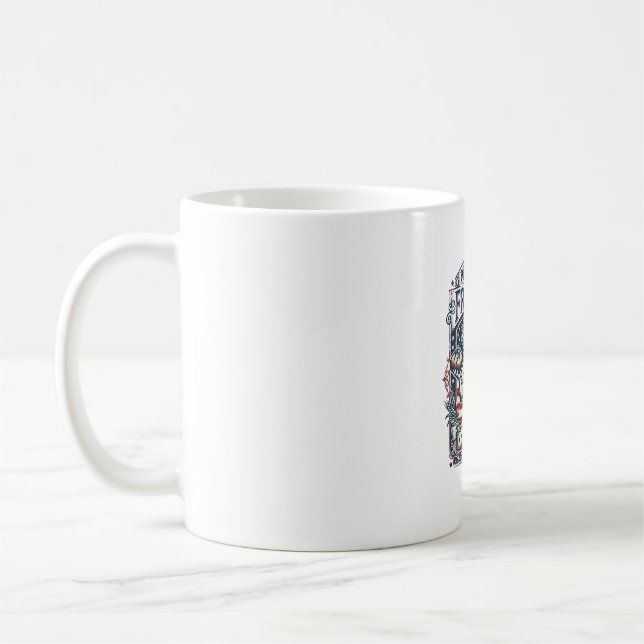 Caneca De Café Padeiro Patriótico de Massa Mãe (Esquerda)
