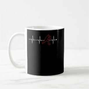 Caneca De Café Padel Heartbeat Padel Tênis Plataforma Tênis Padel