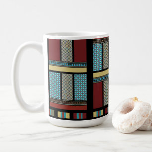 Caneca De Café Padrão 1 de Faixa de Bloco Mexicano