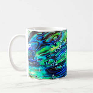 Caneca De Café Padrão 1 de shell Abalone Paua da Nova Zelândia