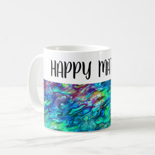 Caneca De Café Padrão 1 de shell Abalone Paua da Nova Zelândia