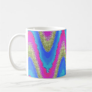 Caneca De Café Padrão Abstrato Colorido 1