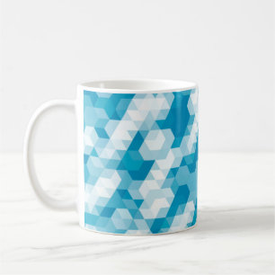 Caneca De Café padrão abstrato de formas geométricas de fundo